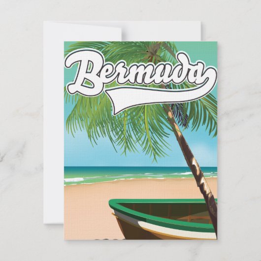 Hawaii Tropical Beach Reiseplakat (Rückseite)