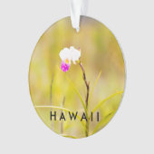 Hawaii Tropical Blume 2 Foto / Text Ornament (Vorderseite)