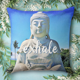 Hawaii Tropical Buddha Foto Exhale Script Zitat Kissen