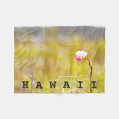 Hawaii Tropical Orchid Mt Kilauea / Custom Text Fleecedecke (Vorderseite (Horizontal))