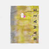 Hawaii Tropical Orchid Mt Kilauea / Custom Text Fleecedecke (Vorderseite)
