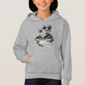 Hawaii Tropical Palm Tree Island Hoodie (Vorderseite)