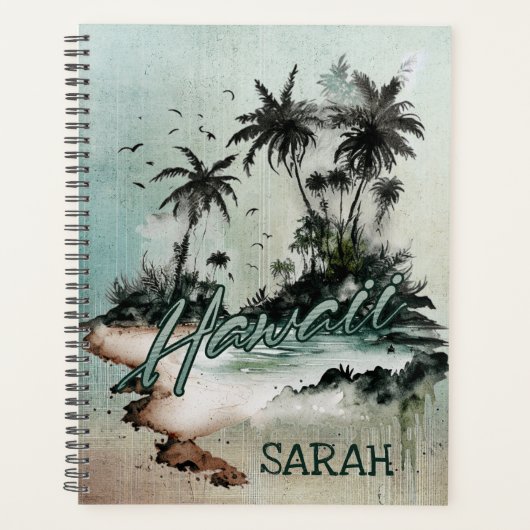 Hawaii Tropical Palm Tree Island Planer (Vorderseite)