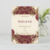 Hawaii Tropical Save The Date (Stehend Vorderseite)