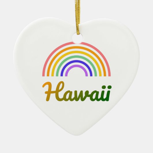 Hawaii - Tropical - Strand - Personalisiert Keramik Ornament (Vorne)