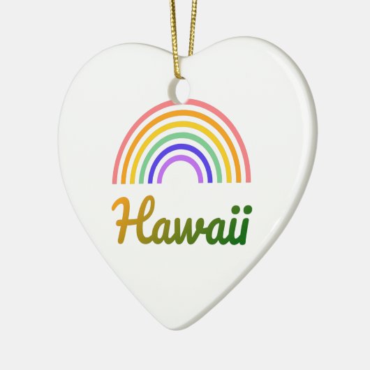 Hawaii - Tropical - Strand - Personalisiert Keramik Ornament (Links)