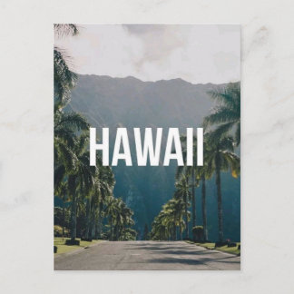Hawaii Tropische Palmen Ästhetik Postkarte