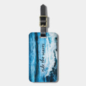 Hawaii Türkis Ocean Foto Reiten Sie das Waves Zita Gepäckanhänger (Vorderseite vertikal)