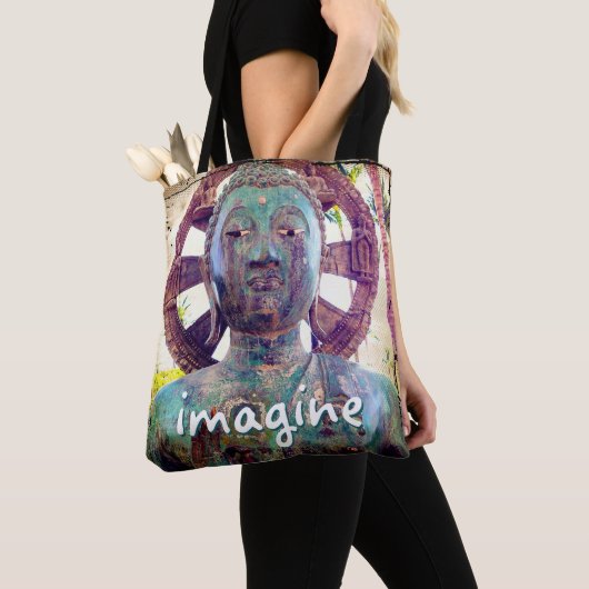 Hawaii Turquoise Buddha Foto Imagine Script Bold Tasche (Von Nahem)