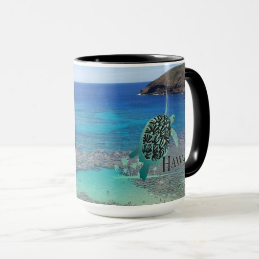 Hawaii Turtle Coffee Cup Tasse (VorderseiteRechts)