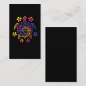 Hawaii Turtle Colorful Tropical Visitenkarte (Vorne/Hinten)