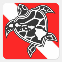 Hawaii Turtle Dive Flag