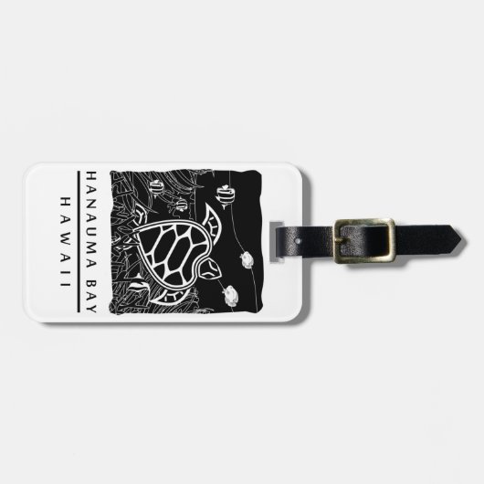 Hawaii Turtle Gepäckanhänger (Vorderseite horizontal)