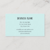 Hawaii Turtle Honu Foto Coastal Visitenkarte (Rückseite)