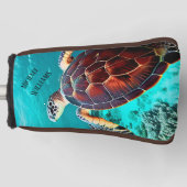 Hawaii Turtle Honu Foto Golf Headcover (Vorderseite)