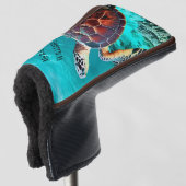 Hawaii Turtle Honu Foto Golf Headcover (3/4 Vorderseite)