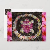 Hawaii Turtle Honu Plumeria Summer Blume Paradise Postkarte (Vorne/Hinten)