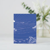 Hawaii Turtle - Honu Postkarte (Stehend Vorderseite)