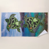 Hawaii-Turtle-Inseln Strandtuch (Vorderseite)