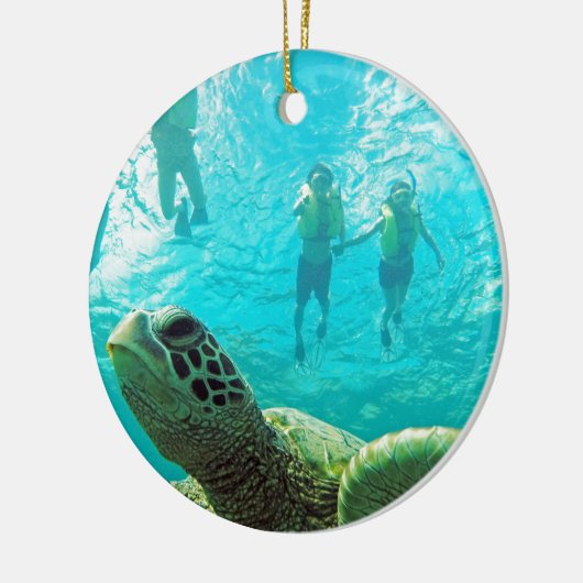 Hawaii Turtle Keramik Ornament (Links)