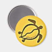 Hawaii Turtle Magnet (Vorderseite/Rückseite)