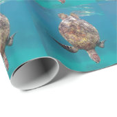 Hawaii Turtle Muschel Geschenkpapier (Rolleneckpunkt)