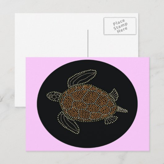 Hawaii Turtle Postkarte (Vorne/Hinten)