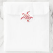 Hawaii Turtle Runder Aufkleber (Tasche)
