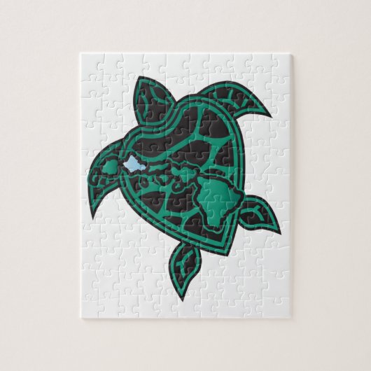 Hawaii-Turtle und Hawaii-Inseln Puzzle (Vertikal)
