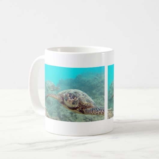 Hawaii Turtles - Honu Kaffeetasse (Vorderseite Links)