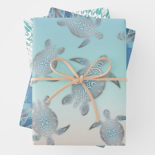 Hawaii Turtles Martim Nautical Geschenkpapier Set (Beispiel)
