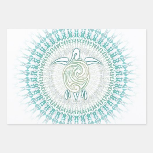 Hawaii Turtles Martim Nautical Geschenkpapier Set (Vorderseite 3)