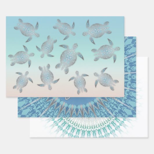Hawaii Turtles Martim Nautical Geschenkpapier Set (Set)