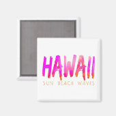 Hawaii-Typografie Magnet (Vorderseite/Rückseite)