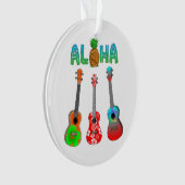 Hawaii Ukulele Aloha Hawaii Ornament (Vorderseite)