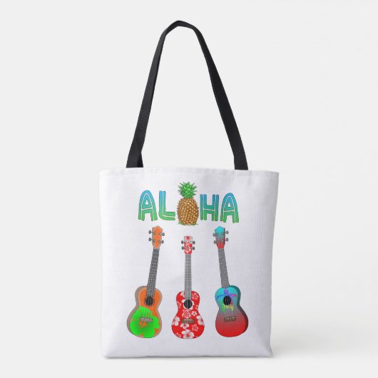 Hawaii Ukulele Aloha Hawaii Tasche (Rückseite)