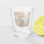 Hawaii & Ukulele Schnapsglas (Rückseite)