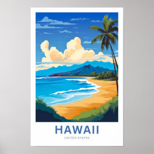 Hawaii United Staaten Travel Print Poster