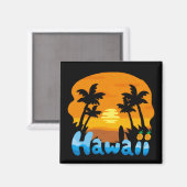 Hawaii Urlaub  Magnet (Vorderseite/Rückseite)