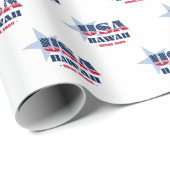 Hawaii US Flagge Staat Geschenkpapier (Rolleneckpunkt)