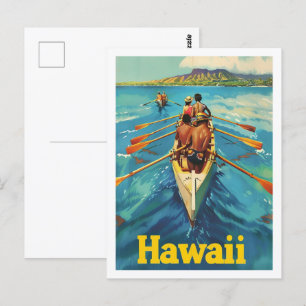 Hawaii USA Amerika Vintage Berühmter Reiseort Postkarte