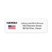 Hawaii USA Flag Light Color (Vorne)