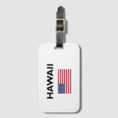 Hawaii USA Flag Light Color Gepäckanhänger (Vorderseite Vertikal)