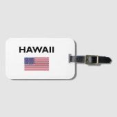 Hawaii USA Flag Light Color Gepäckanhänger (Vorderseite (Horizontal))