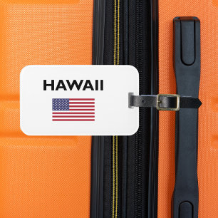Hawaii USA Flag Light Color Gepäckanhänger