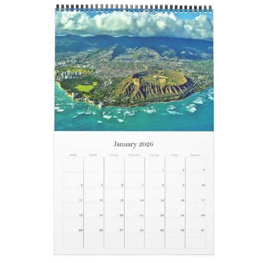 Hawaii - USA - Kalender (Jan 2026)