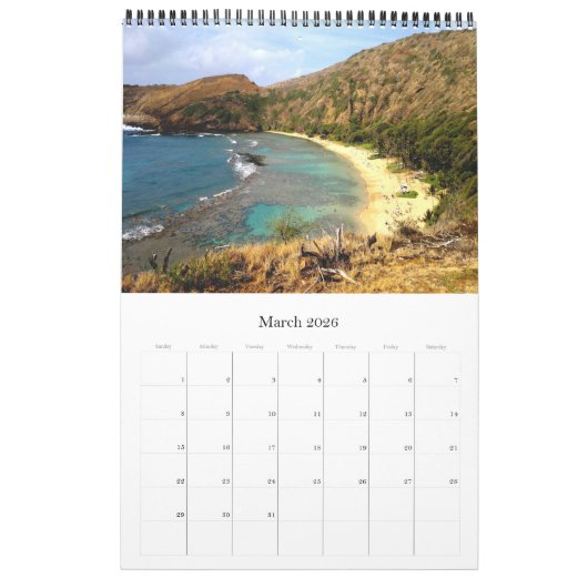 Hawaii - USA - Kalender (Mär 2026)