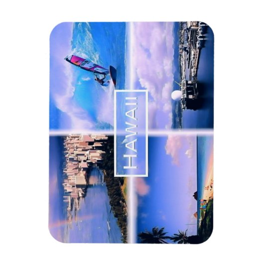 Hawaii - USA - Mosaik - Magnet (Vertikal)