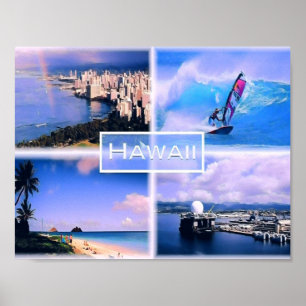 Hawaii - USA - Mosaik - Poster