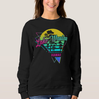 Hawaii USA Nostalgische Retro-Landschaft Lake Waia Sweatshirt
